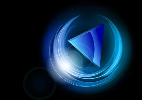 Triangle in the circle Illustrazione stock