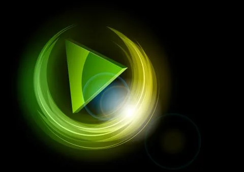 Triangle in the circle Illustrazione stock