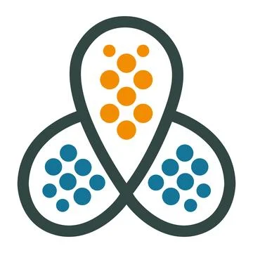  Triangle Circle Molecule Abstract Icon Template Vector Modern Logo Design Stock Illustration