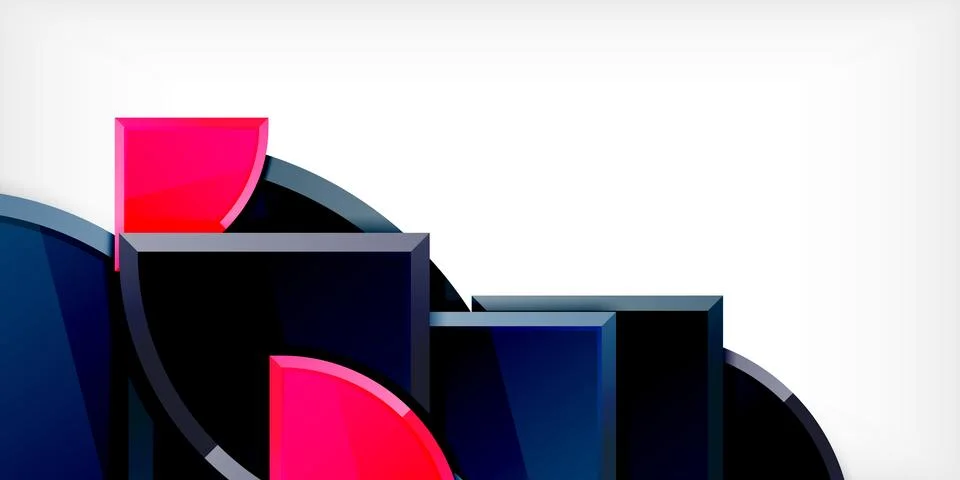 Triangle circles background. Vector Illustration For Wallpaper, Banner Illustrazione stock