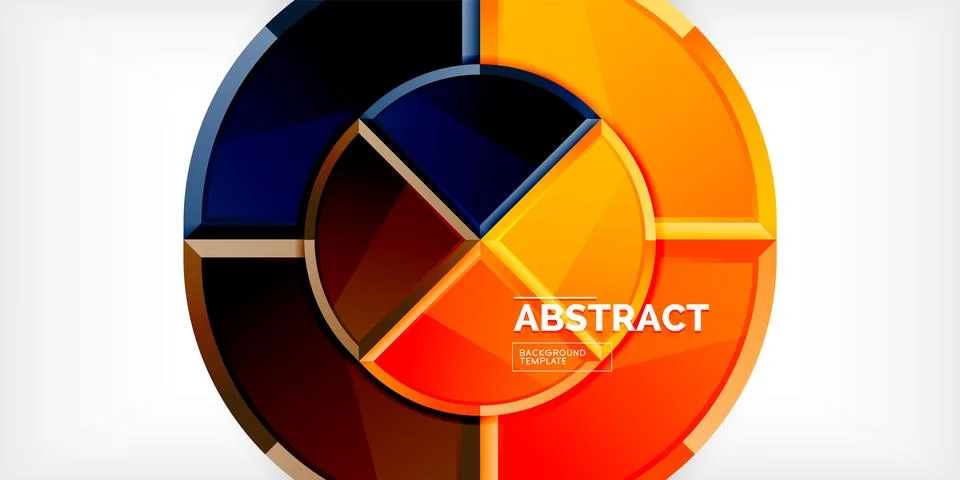 Triangle circles background. Vector Illustration For Wallpaper, Banner Illustrazione stock