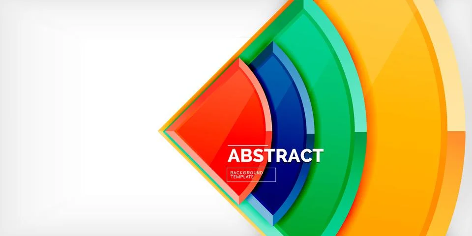Triangle circles background. Vector Illustration For Wallpaper, Banner Illustrazione stock