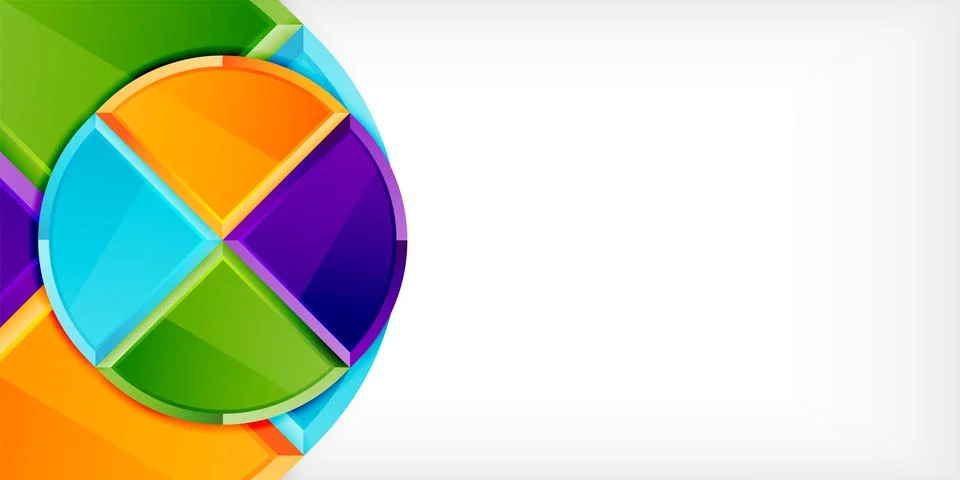 Triangle circles background. Vector Illustration For Wallpaper, Banner Illustrazione stock