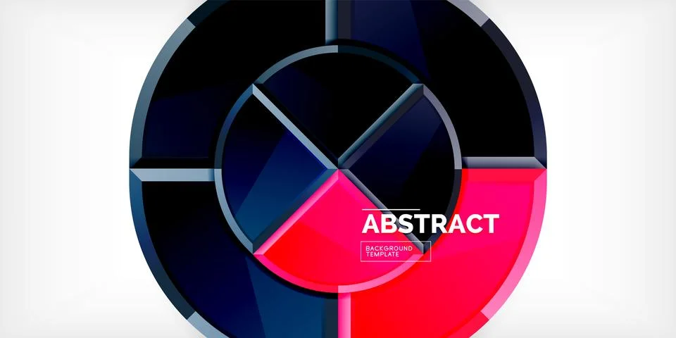 Triangle circles background. Vector Illustration For Wallpaper, Banner Illustrazione stock