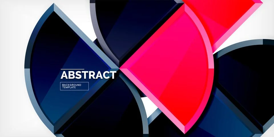 Triangle circles background. Vector Illustration For Wallpaper, Banner Stock Illustration