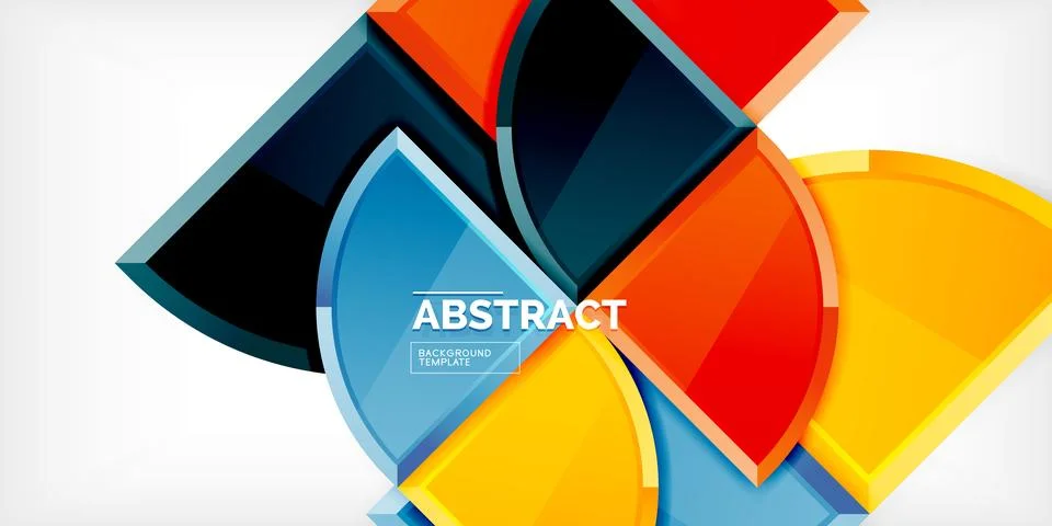 Triangle circles background. Vector Illustration For Wallpaper, Banner Illustrazione stock
