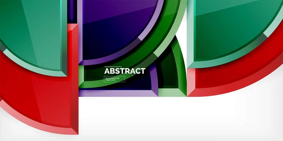 Triangle circles background. Vector Illustration For Wallpaper, Banner Illustrazione stock