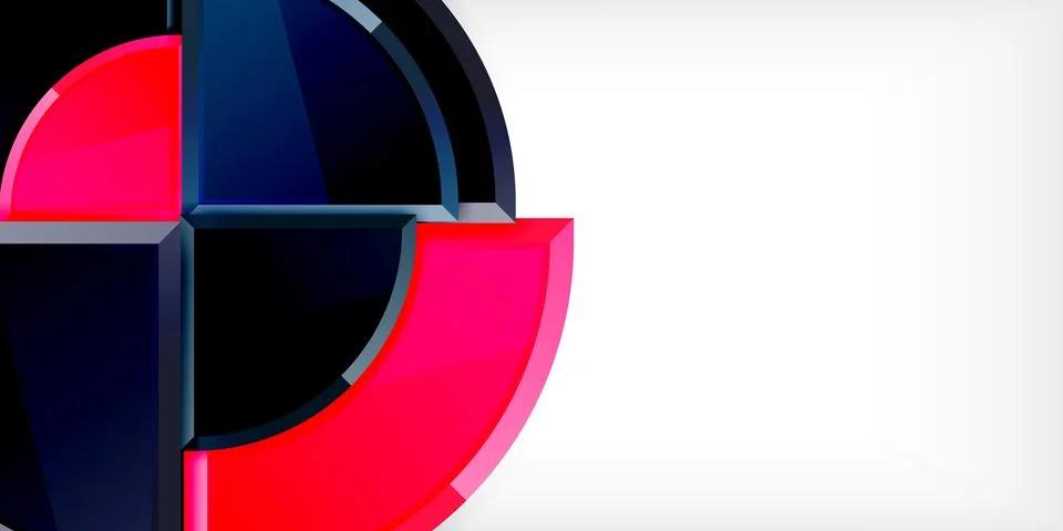 Triangle circles background. Vector Illustration For Wallpaper, Banner イラスト素材