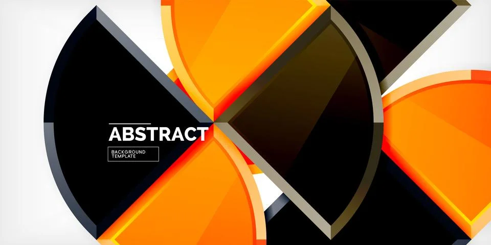 Triangle circles background. Vector Illustration For Wallpaper, Banner Stock Illustration