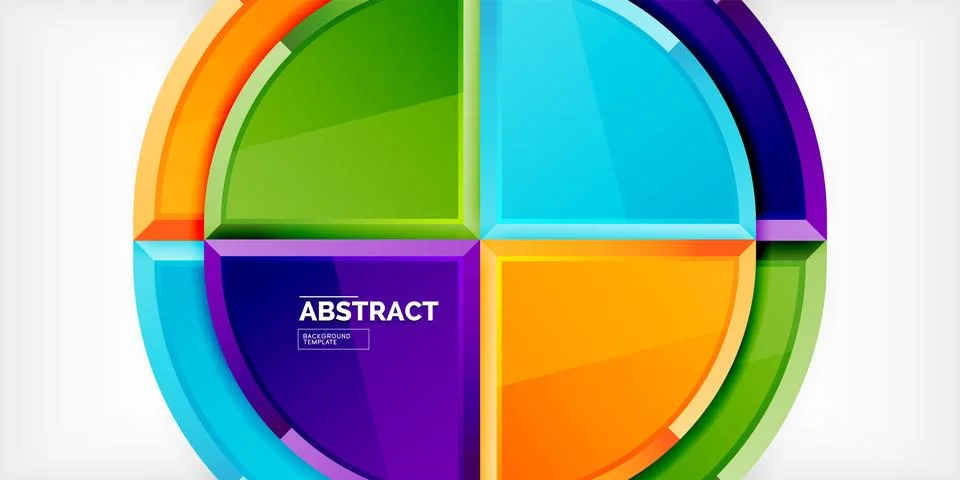 Triangle circles background. Vector Illustration For Wallpaper, Banner Illustrazione stock
