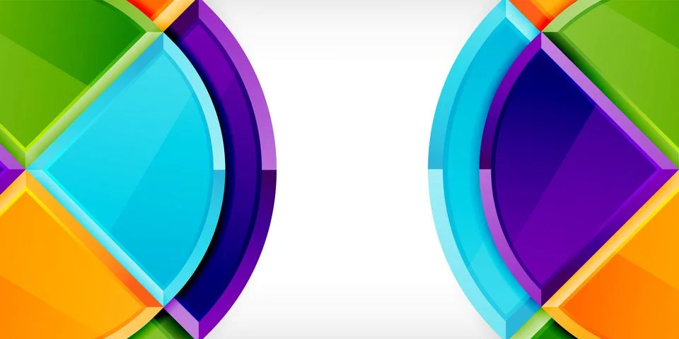 Triangle circles background. Vector Illustration For Wallpaper, Banner Stock Illustration