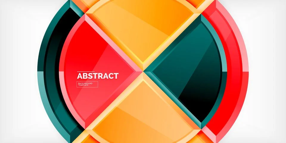 Triangle circles background. Vector Illustration For Wallpaper, Banner Stock Illustration