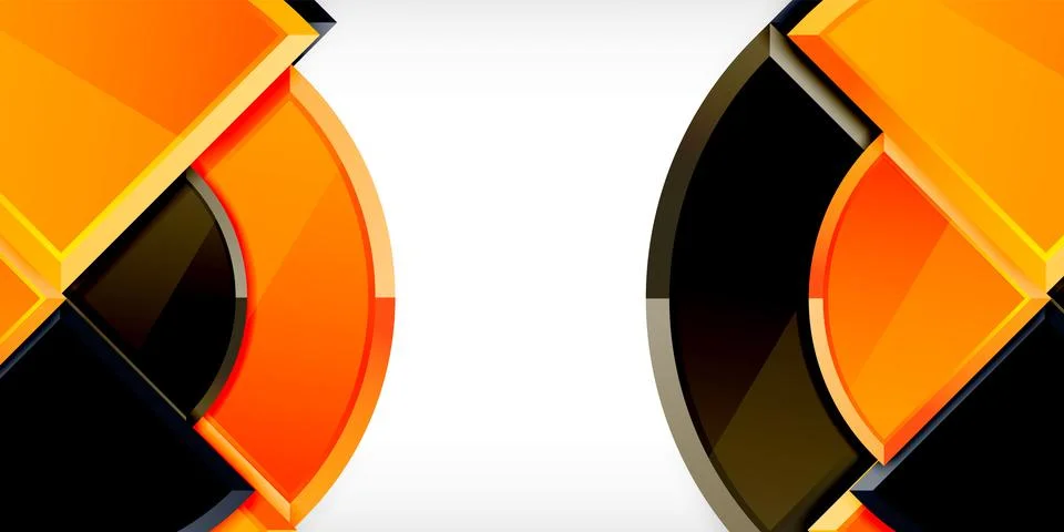 Triangle circles background. Vector Illustration For Wallpaper, Banner Stock Illustration