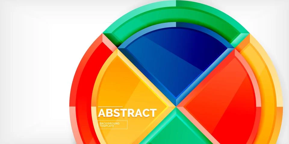 Triangle circles background. Vector Illustration For Wallpaper, Banner Illustrazione stock