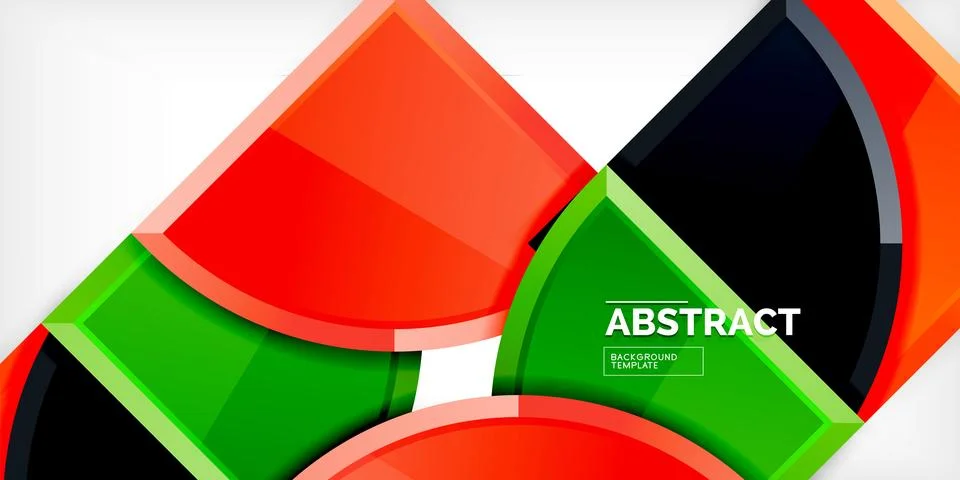 Triangle circles background. Vector Illustration For Wallpaper, Banner Illustrazione stock