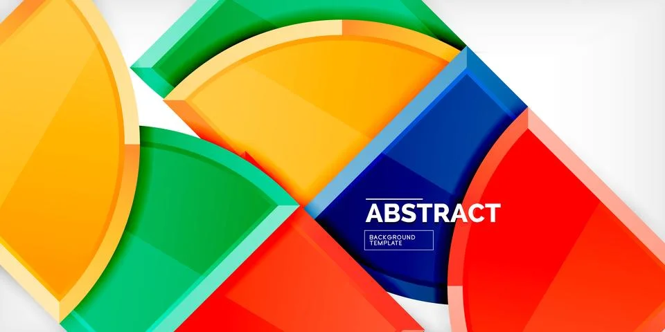 Triangle circles background. Vector Illustration For Wallpaper, Banner Illustrazione stock