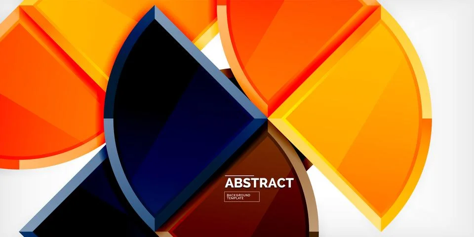 Triangle circles background. Vector Illustration For Wallpaper, Banner Stock Illustration