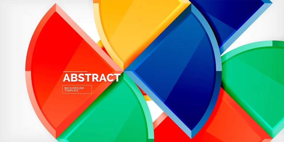 Triangle circles background. Vector Illustration For Wallpaper, Banner Illustrazione stock