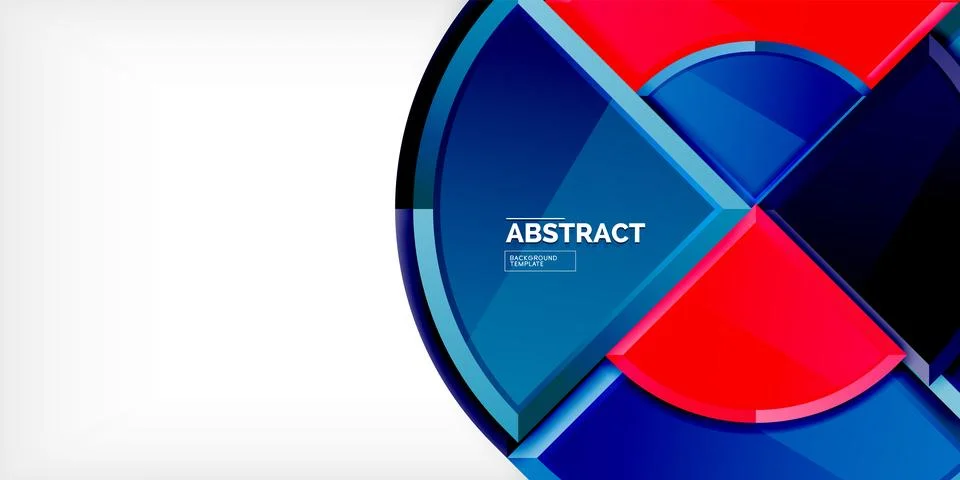 Triangle circles background. Vector Illustration For Wallpaper, Banner Illustrazione stock