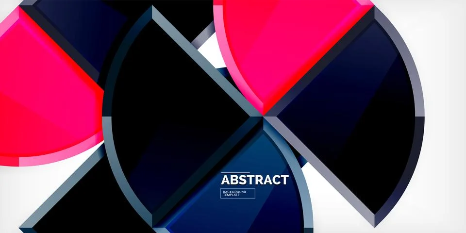 Triangle circles background. Vector Illustration For Wallpaper, Banner Stock Illustration