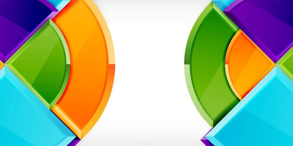 Triangle circles background. Vector Illustration For Wallpaper, Banner Stock Illustration