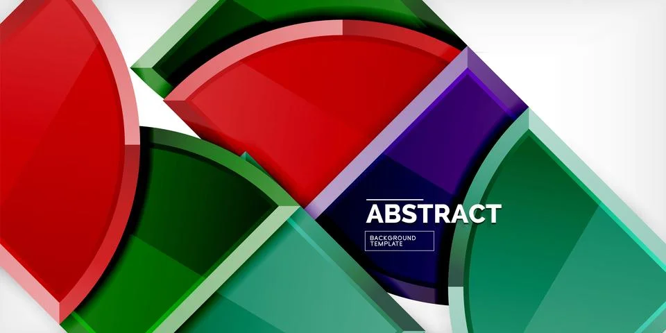 Triangle circles background. Vector Illustration For Wallpaper, Banner Illustrazione stock