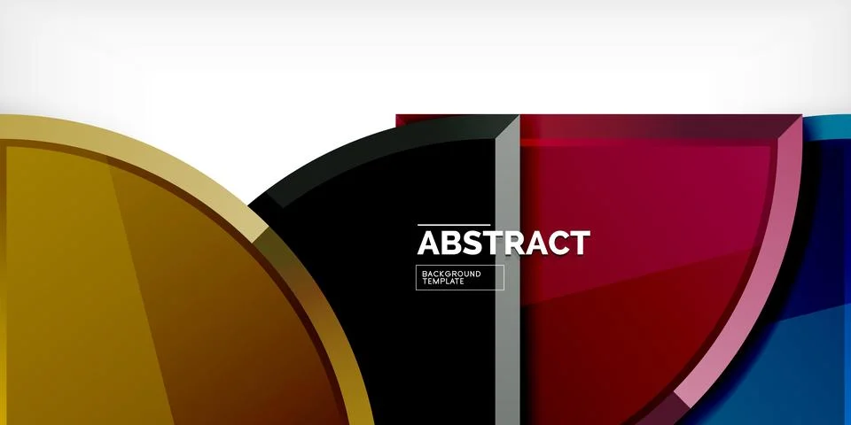 Triangle circles background. Vector Illustration For Wallpaper, Banner Illustrazione stock
