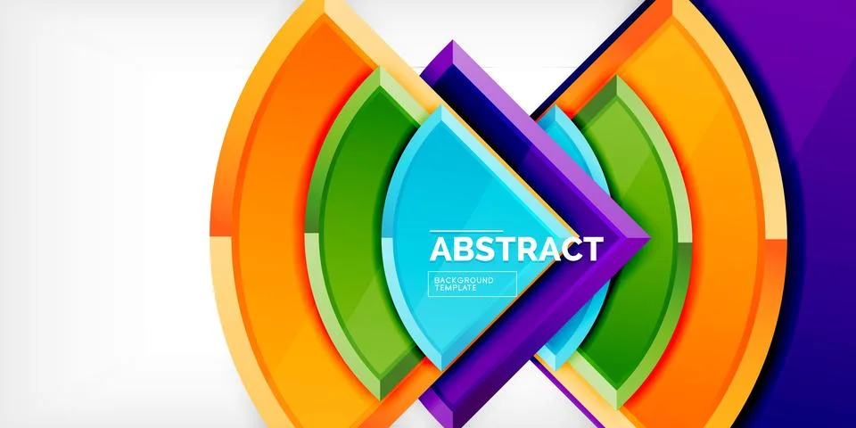 Triangle circles background. Vector Illustration For Wallpaper, Banner Illustrazione stock