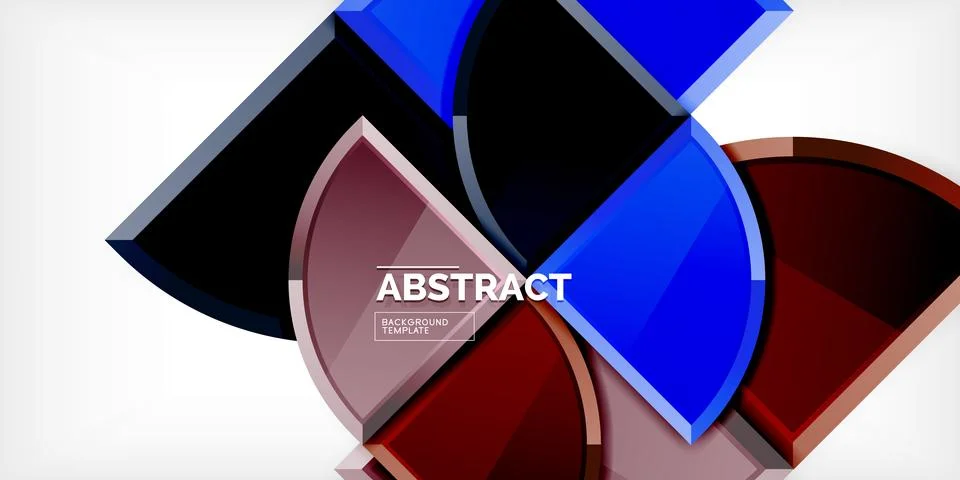 Triangle circles background. Vector Illustration For Wallpaper, Banner Illustrazione stock
