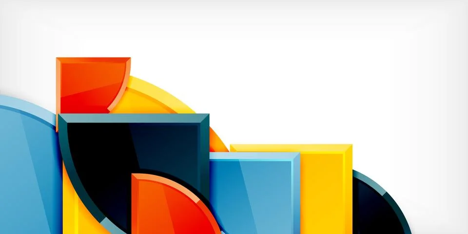 Triangle circles background. Vector Illustration For Wallpaper, Banner Stock Illustration