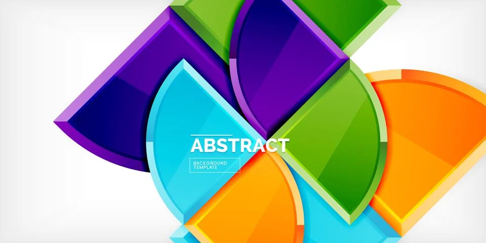 Triangle circles background. Vector Illustration For Wallpaper, Banner Illustrazione stock