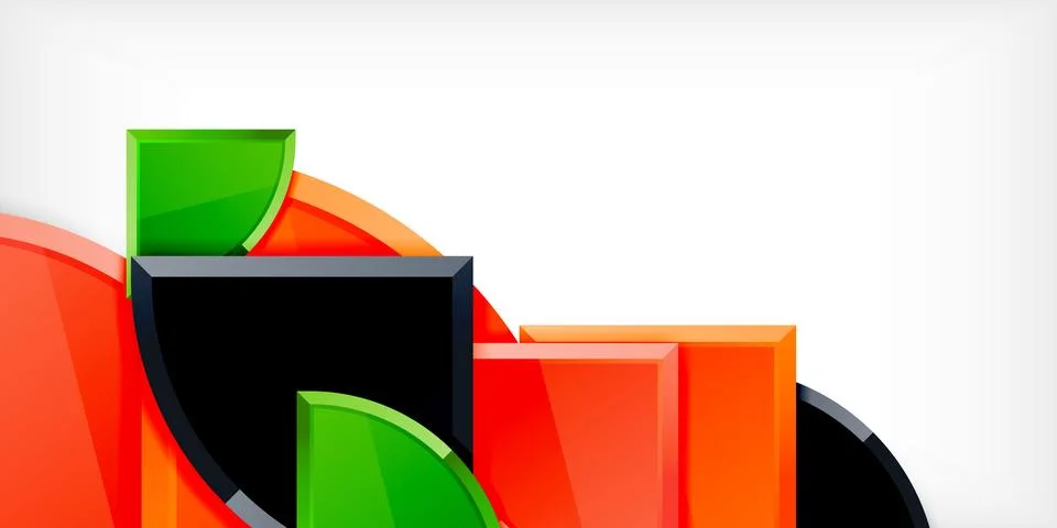 Triangle circles background. Vector Illustration For Wallpaper, Banner Illustrazione stock
