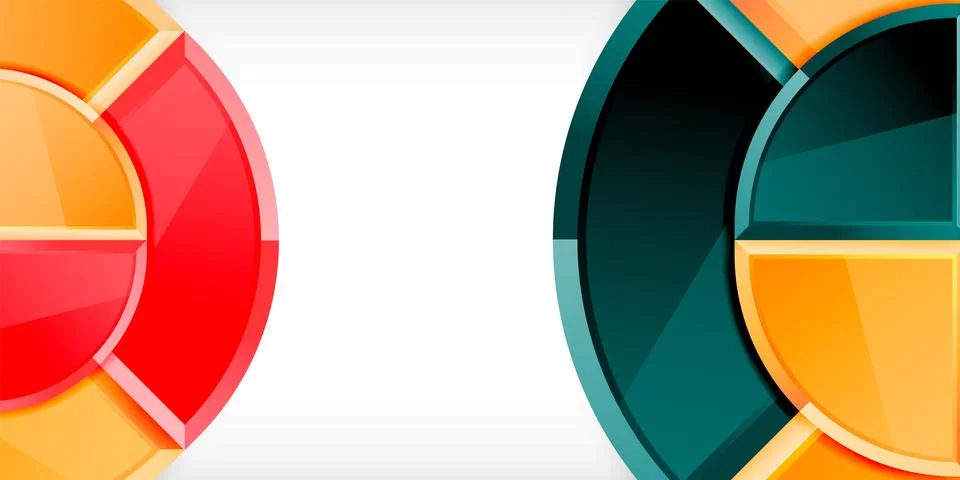 Triangle circles background. Vector Illustration For Wallpaper, Banner イラスト素材