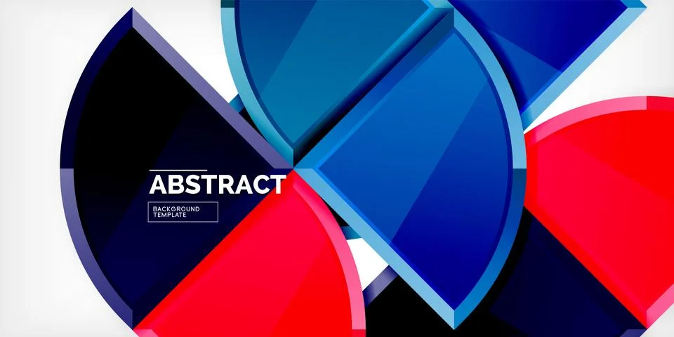 Triangle circles background. Vector Illustration For Wallpaper, Banner Illustrazione stock