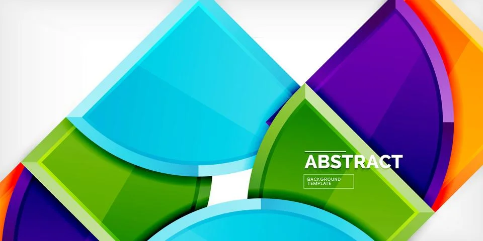 Triangle circles background. Vector Illustration For Wallpaper, Banner Illustrazione stock