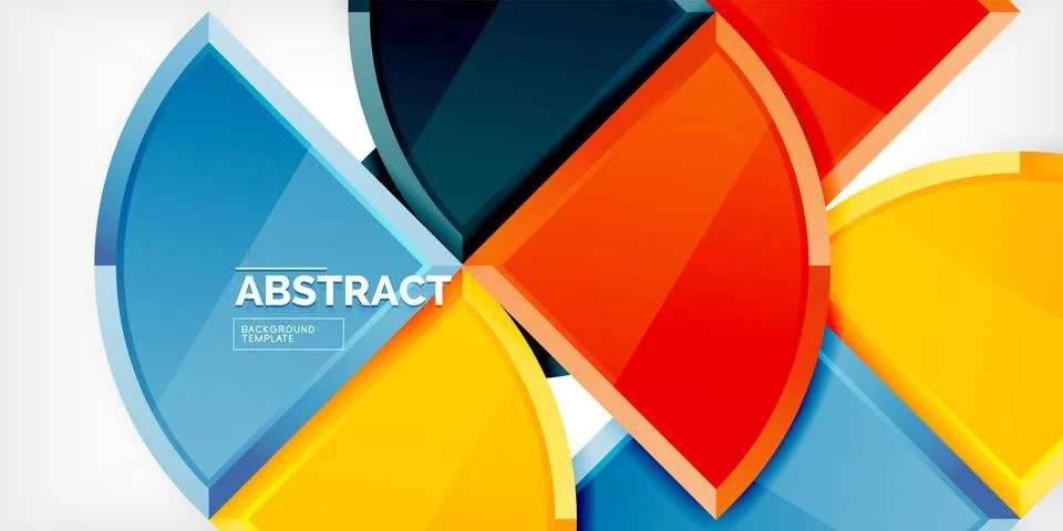Triangle circles background. Vector Illustration For Wallpaper, Banner Stock Illustration