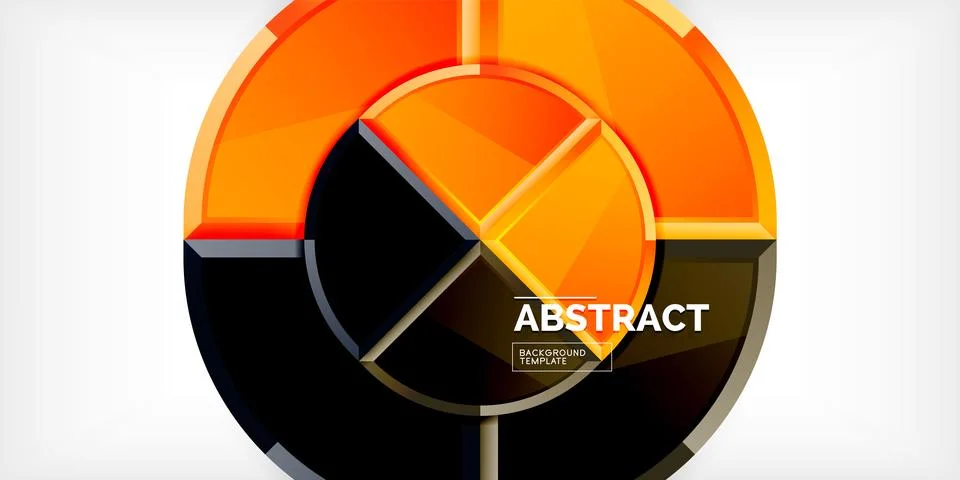 Triangle circles background. Vector Illustration For Wallpaper, Banner Illustrazione stock