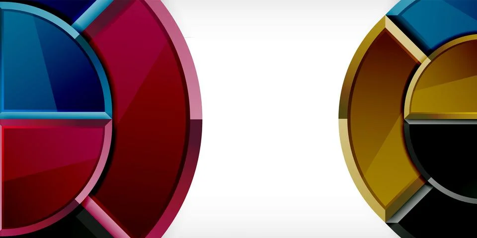 Triangle circles background. Vector Illustration For Wallpaper, Banner Stock Illustration
