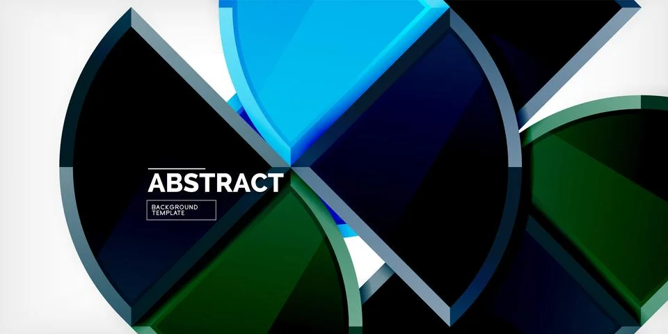 Triangle circles background. Vector Illustration For Wallpaper, Banner Illustrazione stock