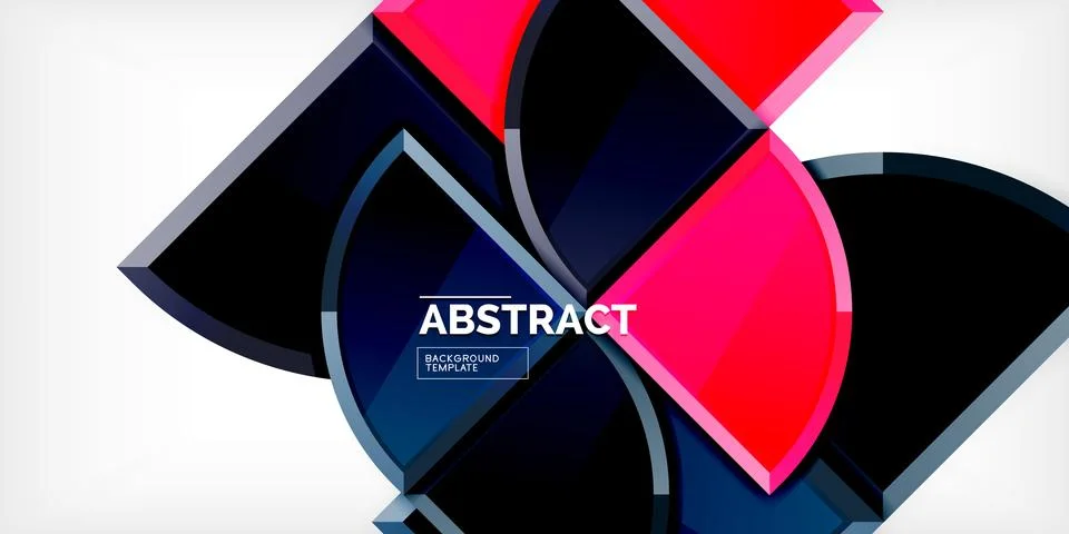 Triangle circles background. Vector Illustration For Wallpaper, Banner Stock Illustration