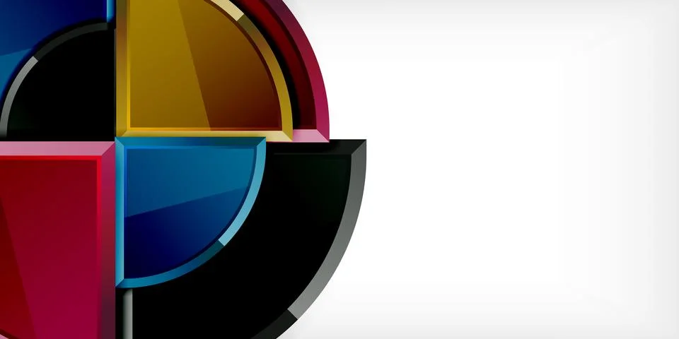 Triangle circles background. Vector Illustration For Wallpaper, Banner イラスト素材