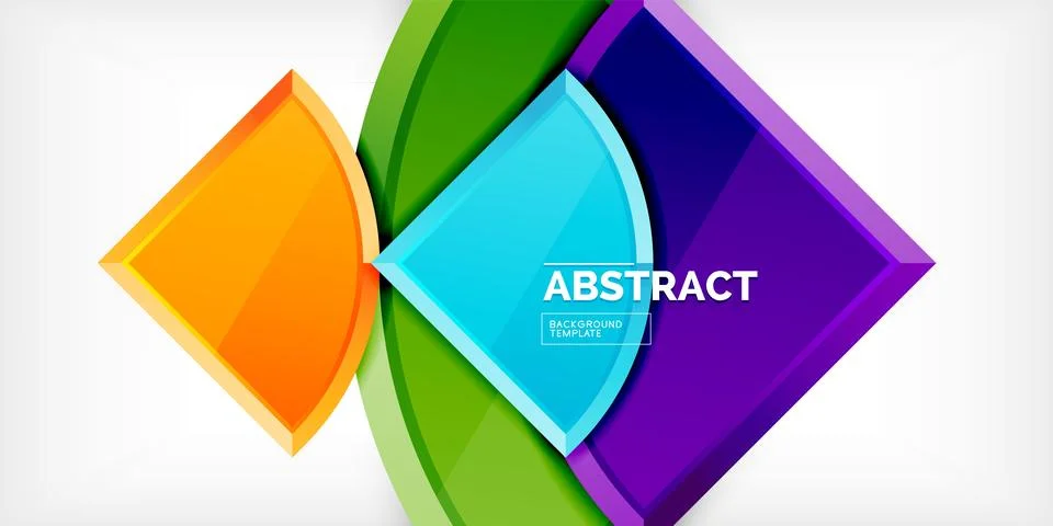 Triangle circles background. Vector Illustration For Wallpaper, Banner イラスト素材