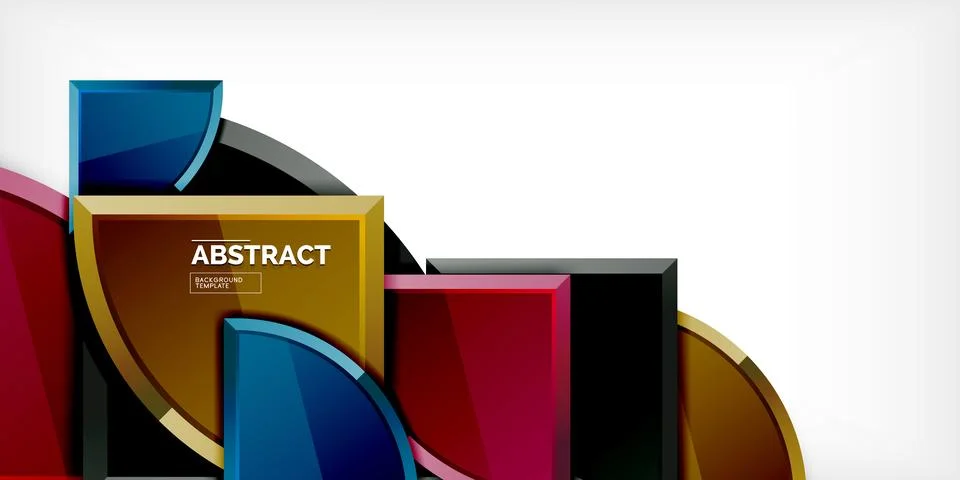 Triangle circles background. Vector Illustration For Wallpaper, Banner Stock Illustration