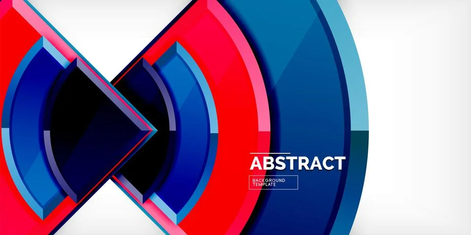 Triangle circles background. Vector Illustration For Wallpaper, Banner イラスト素材