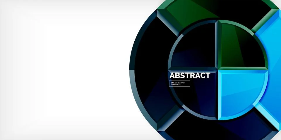 Triangle circles background. Vector Illustration For Wallpaper, Banner Stock Illustration