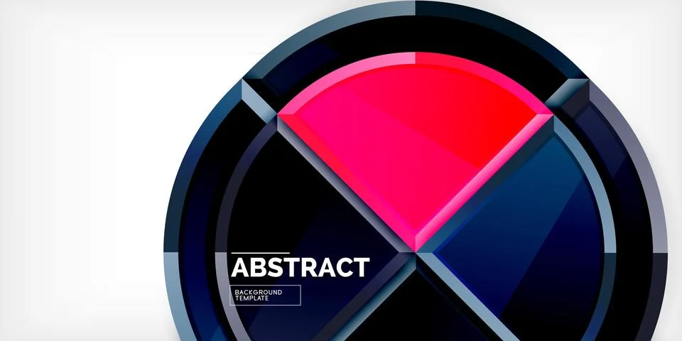 Triangle circles background. Vector Illustration For Wallpaper, Banner イラスト素材