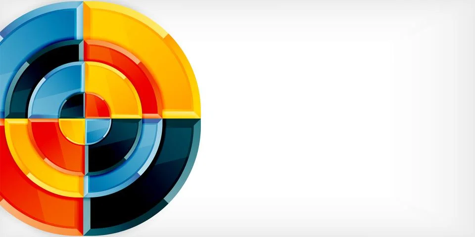 Triangle circles background. Vector Illustration For Wallpaper, Banner Stock Illustration