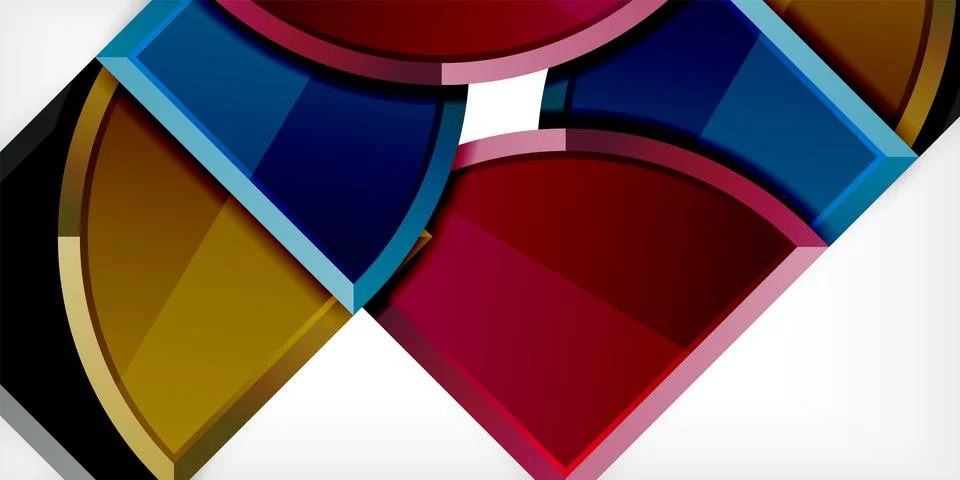 Triangle circles background. Vector Illustration For Wallpaper, Banner Illustrazione stock