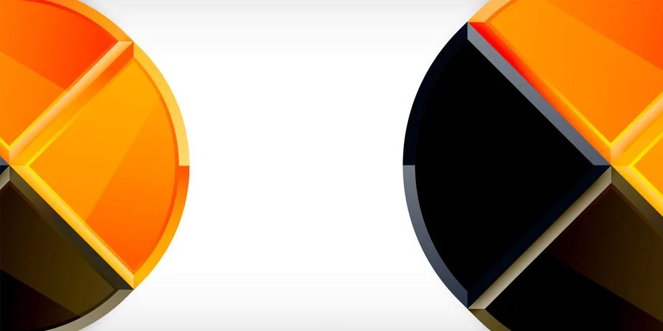 Triangle circles background. Vector Illustration For Wallpaper, Banner Stock Illustration