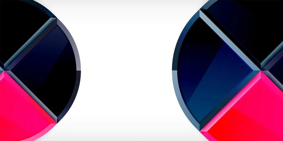 Triangle circles background. Vector Illustration For Wallpaper, Banner Illustrazione stock